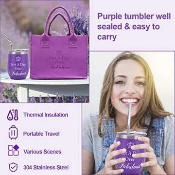 Lavender Bath Spa Gift Set for Women - Unique Birthday Gifts