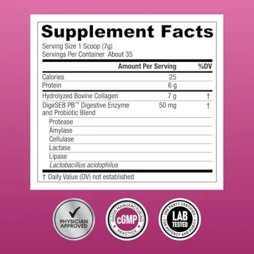 Physician's CHOICE Collagen Peptides for Hair Skin Joints