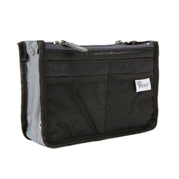 Periea Chelsy Purse Organizer Insert with Handles & 13 Pockets - 3 Sizes