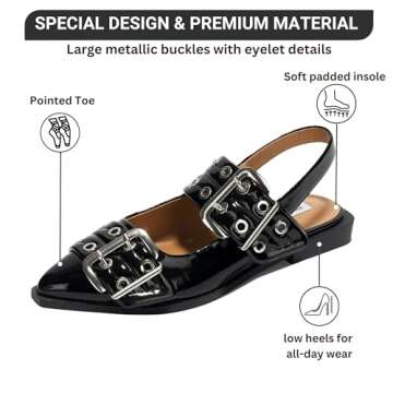Project Cloud Women's Stylish Memory Foam Flats - Comfort Meets Elegance!