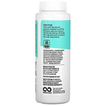 Acure Dry Shampoo - Brunette to Dark Hair - Powder Hair Care for Brunette - Refresh Treated Color Tinted Hair & Extend Cleansing with Cocoa & Rosemary Formula - 100% Vegan - 1.7 Oz (2 Pack)