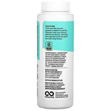 Acure Dry Shampoo - Brunette to Dark Hair - Powder Hair Care for Brunette - Refresh Treated Color Tinted Hair & Extend Cleansing with Cocoa & Rosemary Formula - 100% Vegan - 1.7 Oz (2 Pack)