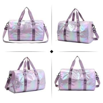 Yaopeing Gym Bag with Shoes Compartment,Sports Duffle Bag for Girls,Waterproof Travel Gym Tote Bags ...