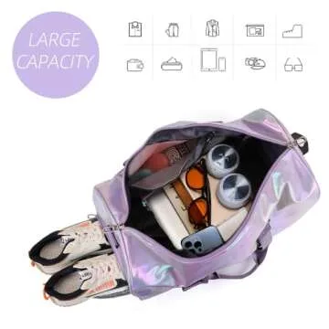Yaopeing Waterproof Gym Bag with Shoes Compartment