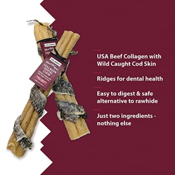 Icelandic+ Beef Collagen Dental Chew Stick Wrapped with Fish