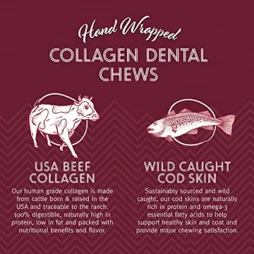 Icelandic+ Beef Collagen Dental Chew Stick Wrapped with Fish