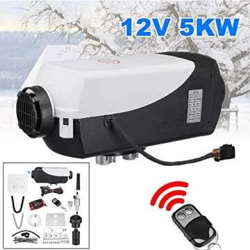 Diesel Heater 12V 5KW Diesel Air Heater with LCD Monitor,Remote Control,10L Tank Parking Heaters for Trucks,Boat,Touring Car,Bus