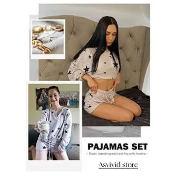 Asvivid Tie Dye Pajamas for Women Plus Size Lounge Set