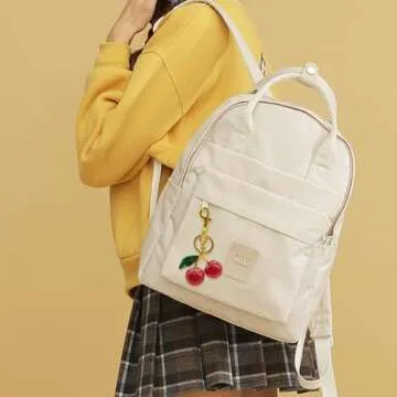 EIOYUMY Cherry Keychain Pendant for Women - 2PCS