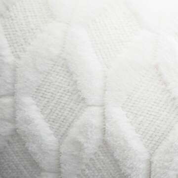 LANANAS Decorative Square Throw Pillow Covers Set Super Soft Luxury Faux Fur Pillow Case Cover for Sofa Living Room 18 x 18 Inch Pack of 2 (18"x 18", Pack of 2, Pearl White)