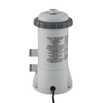 Intex C1000 Krystal Clear Cartridge Filter Pump for Above Ground Pools: 1000 GPH Pump Flow Rate – ...