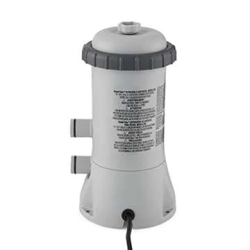 Intex C1000 Krystal Clear Cartridge Filter Pump: 1000 GPH, Easy Installation, Improved Water Clarity