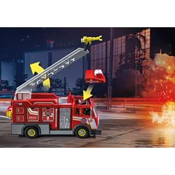 Playmobil Fire Truck with Accessories and 2 Figures