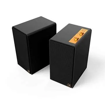 Klipsch The Fives Powered Speaker Monitor 2.0 System McLaren Edition with HDMI-ARC, Bluetooth Wireless Connection, 160 Watts Total System Power, and Best-in-Class Cabinet Construction