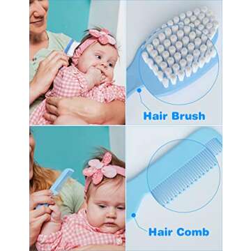 OTTOLIVES Baby Healthcare and Grooming Kit, 24 in 1 Baby Electric Nail Trimmer Set Newborn Nursery H...