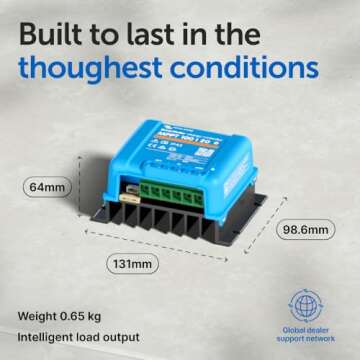 Victron Energy SmartSolar MPPT Solar Charge Controller (Bluetooth) - Charge Controllers for Solar Panels - 100V, 20 amp, 48-Volt