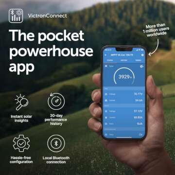 Victron Energy SmartSolar MPPT Solar Charge Controller (Bluetooth) - Charge Controllers for Solar Panels - 100V, 20 amp, 48-Volt