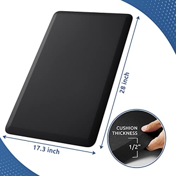 Anti-Fatigue Kitchen Mat Waterproof Non-Slip 17.3"x28"