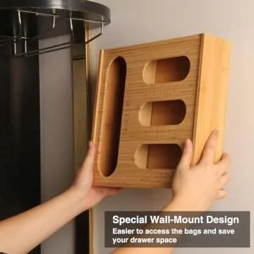 LOPASA Baggie Organizer for Neat Kitchen Storage Bags