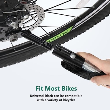 Sefzone Foldable Bike Cargo Trailer 145lbs Capacity 16'' Wheels