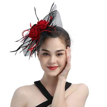 LATIMOON Elegant Derby Fascinator for Women and Girls