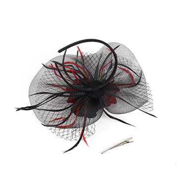 LATIMOON Elegant Derby Fascinator for Women and Girls
