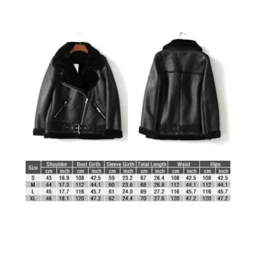 Stylish Faux Shearling Moto Jacket for Winter