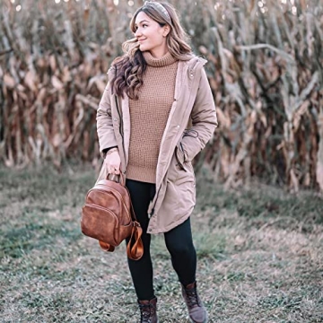 Telena Mini Leather Backpack Purse for Women Stylish and Functional