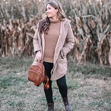 Telena Mini Leather Backpack Purse for Women Stylish and Functional