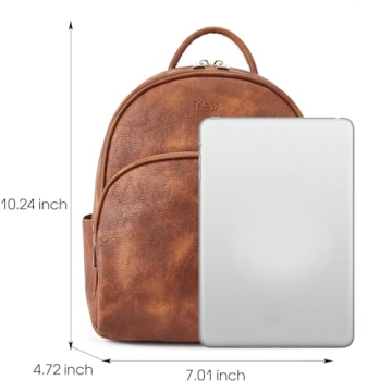 Telena Mini Leather Backpack Purse for Women Stylish and Functional