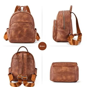 Telena Mini Leather Backpack Purse for Women Stylish and Functional