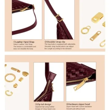 Stylish Vegan Leather Shoulder Handbags for Women