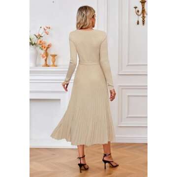 Arach&Cloz Women's Sweater Dress - Stylish & Versatile