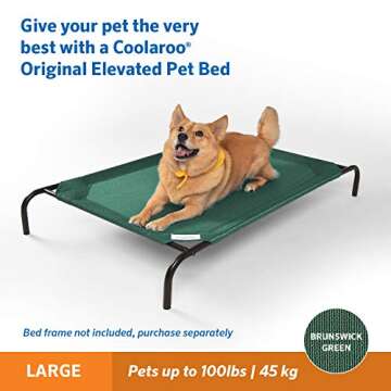 Original Pet Bed Replacement Cover - Brunswick Green - Large (43.5" x 31.5")