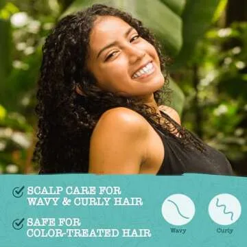 Maui Moisture Scalp Care Clarifying Shampoo, Apple Cider Vinegar Curly Hair Shampoo Moisturizes & Removes Scalp Build-Up, Sulfate-Free Surfactants, 13 fl. oz