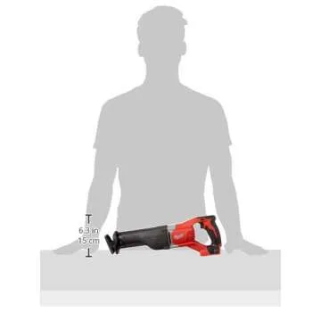 Milwaukee 2621-20 M18 18V Lithium Ion Cordless Sawzall 3,000RPM Reciprocating Saw with Quik Lok Blade Clamp and All Metal Gearbox (Bare Tool)