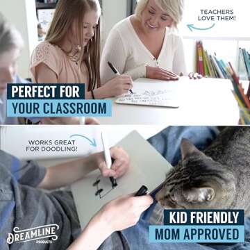 Dry Erase Boards [60pc Double Sided] Lapboards with ClearWipe Coating! Small White Boards - 9" x 12" Mini White Boards for Students, Classroom Teacher Supplies