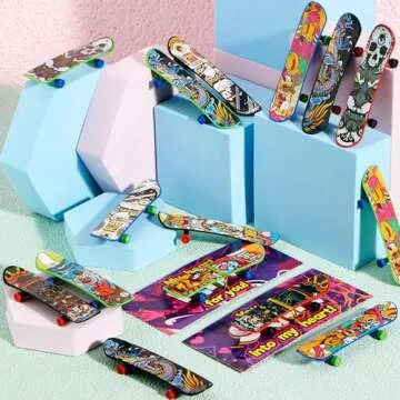 JOYIN 30 Packs Valentine's Day Mini Finger Skateboards with Cards, Classroom Exchange Gift for Kids, Kids Toys Party Favor, Classroom and Holiday Reward Prizes
