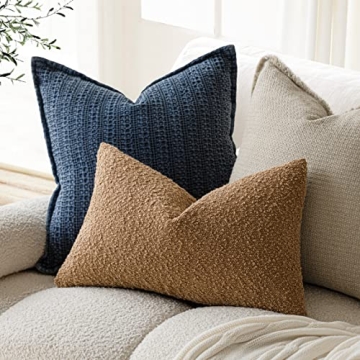 Foindtower Boucle Pillow Covers - Soft Textured Home Decor