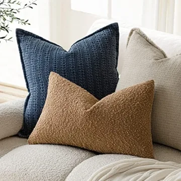 Foindtower Boucle Pillow Covers - Soft Textured Home Decor