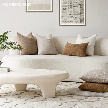 Foindtower Boucle Pillow Covers - Soft Textured Home Decor