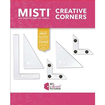 Creative Corners Positioning Pieces for Precision Stamping; 5-Piece Set Includes 2 L-Shaped Magnetic...