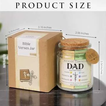 Inspirational Bible Verse Jar for Dad's Encouragement