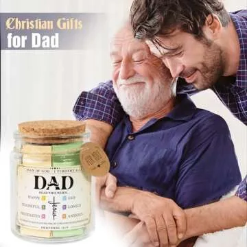 Inspirational Bible Verse Jar for Dad's Encouragement