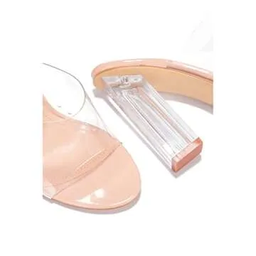Cape Robbin Women's Clear Block Heels - Comfortable & Chic