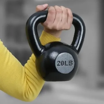 Amazon Basics 20 Pound Cast Iron Kettlebell for Workouts