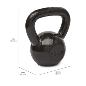 Amazon Basics 20 Pound Cast Iron Kettlebell for Workouts