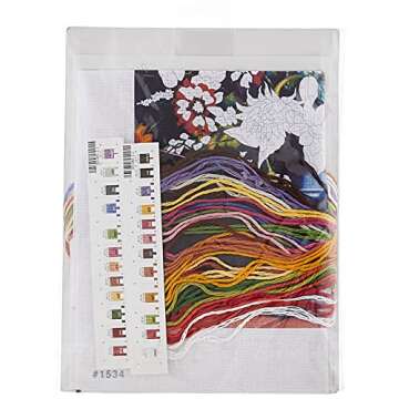 Dimensions Bucket of Flowers Crewel Embroidery Kit, 11'' W x 14'' H