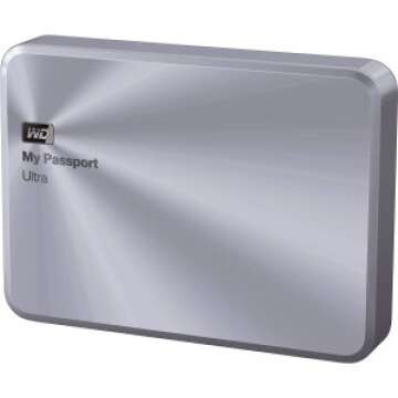 WD 1TB Silver My Passport Ultra Metal Edition Portable External Hard Drive - USB 3.0 - WDBTYH0010BSL...