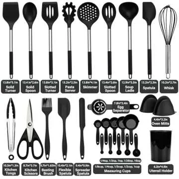 Hvygss 28-Piece Silicone Kitchen Utensil Set